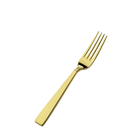 Bon Chef Roman, Salad/Dessert Fork, Mirror Finish, 18/10, 7.13" - Gold , set of 12 S3707G